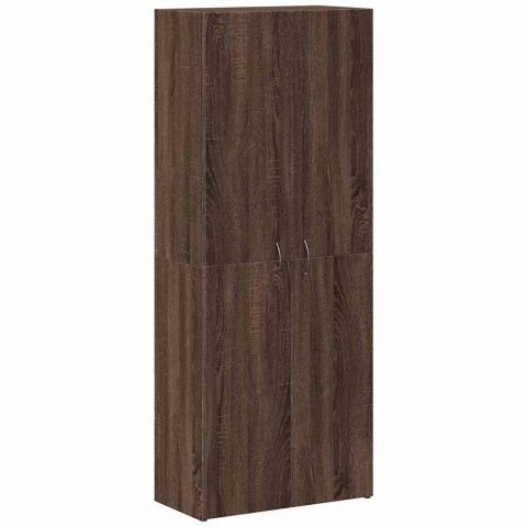Szafka na dokumenty Brązowy Dąb 60x32x153 cm Drewno klejone Szafka na dokumenty Brązowy Dąb 60x32x153 cm Drewno klejone