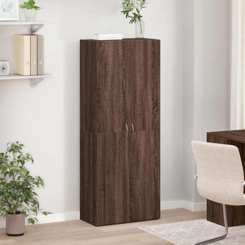 Szafka na dokumenty Brązowy Dąb 60x32x153 cm Drewno klejone Szafka na dokumenty Brązowy Dąb 60x32x153 cm Drewno klejone