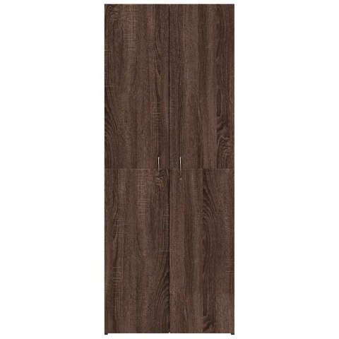 Szafka na dokumenty Brązowy Dąb 60x32x153 cm Drewno klejone Szafka na dokumenty Brązowy Dąb 60x32x153 cm Drewno klejone
