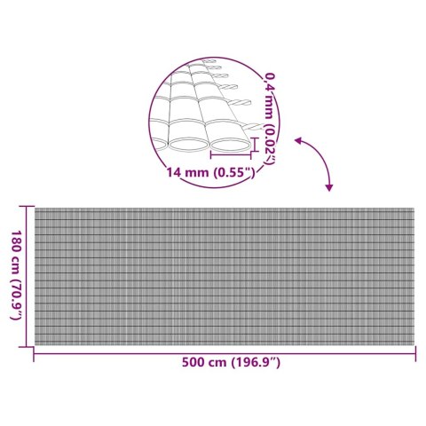  Ogrodzenie Ogrodowe Dwustronne Żółte 1,8x5 m PVC