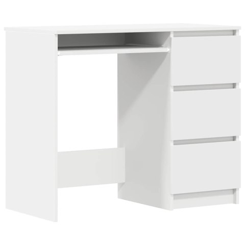 Biurko, białe, 90x45x76 cm, materiał drewnopochodny Biurko, białe, 90x45x76 cm, materiał drewnopochodny