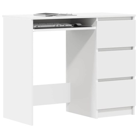 Biurko, białe, 90x45x76 cm, materiał drewnopochodny Biurko, białe, 90x45x76 cm, materiał drewnopochodny