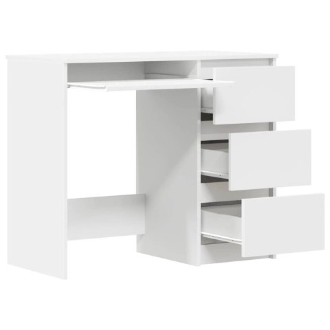 Biurko, białe, 90x45x76 cm, materiał drewnopochodny Biurko, białe, 90x45x76 cm, materiał drewnopochodny