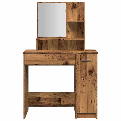 Toaletka z lustrem Stare drewno 86,5x35x136 cm Toaletka z lustrem Stare drewno 86,5x35x136 cm