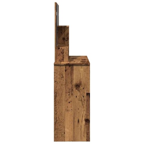 Toaletka z lustrem Stare drewno 86,5x35x136 cm Toaletka z lustrem Stare drewno 86,5x35x136 cm