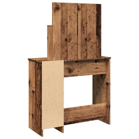 Toaletka z lustrem Stare drewno 86,5x35x136 cm Toaletka z lustrem Stare drewno 86,5x35x136 cm