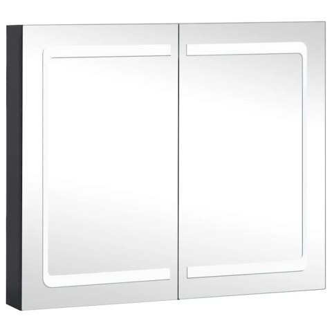 Szafka łazienkowa z lustrem i LED, 80x12,2x68 cm Szafka łazienkowa z lustrem i LED, 80x12,2x68 cm