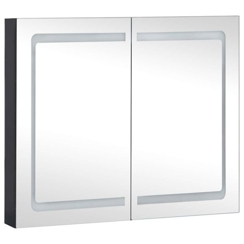 Szafka łazienkowa z lustrem i LED, 80x12,2x68 cm Szafka łazienkowa z lustrem i LED, 80x12,2x68 cm