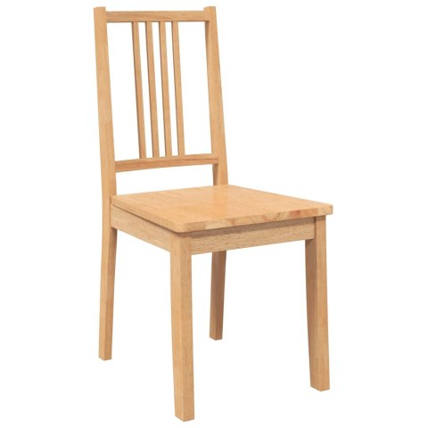 Krzesła do jadalni 2 szt. Naturalne drewno lite guma Krzesła do jadalni 2 szt. Naturalne drewno lite guma