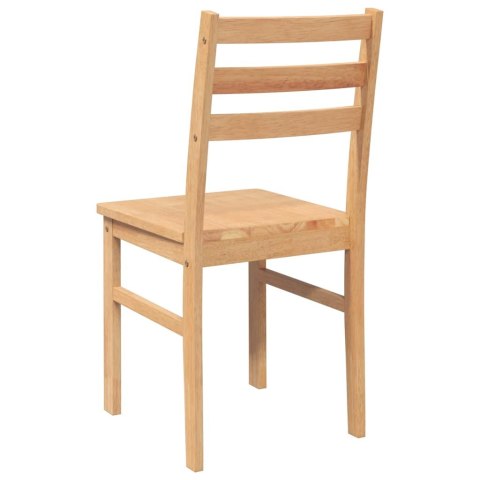 Krzesła do jadalni 2 szt. lite drewno guma Krzesła do jadalni 2 szt. lite drewno guma