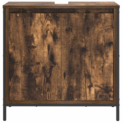 Szafka pod umywalkę łazienkową, przydymiony dąb, 60x34,5x60 cm Szafka pod umywalkę łazienkową, przydymiony dąb, 60x34,5x60 cm