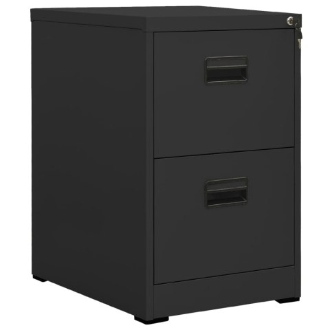 Szafka kartotekowa, antracytowa, 46x62x72,5 cm, stalowa Szafka kartotekowa, antracytowa, 46x62x72,5 cm, stalowa