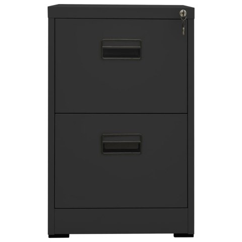 Szafka kartotekowa, antracytowa, 46x62x72,5 cm, stalowa Szafka kartotekowa, antracytowa, 46x62x72,5 cm, stalowa