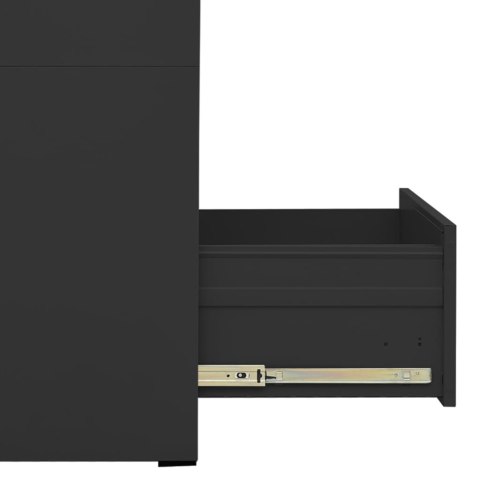 Szafka kartotekowa, antracytowa, 46x62x72,5 cm, stalowa Szafka kartotekowa, antracytowa, 46x62x72,5 cm, stalowa