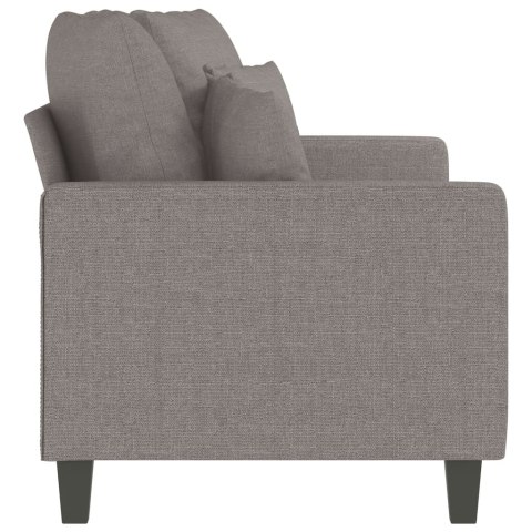  Sofa 2-osobowa, kolor taupe, 140 cm, tapicerowana tkaniną