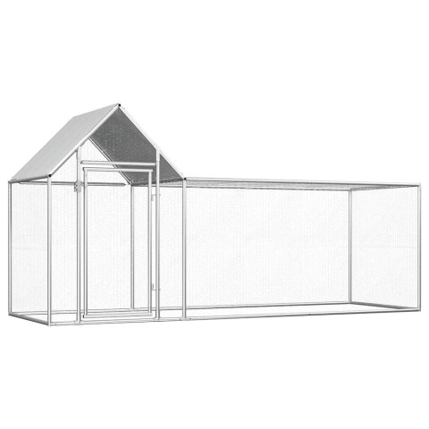 Woliera dla kur, 3 x 1 x 1,5 m, galwanizowana stal Woliera dla kur, 3 x 1 x 1,5 m, galwanizowana stal