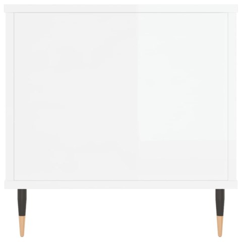 Stolik kawowy, biały z połyskiem, 90x44,5x45 cm Stolik kawowy, biały z połyskiem, 90x44,5x45 cm