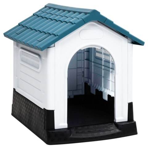 Buda dla psa, niebieska, 57x68x66 cm, polipropylen Buda dla psa, niebieska, 57x68x66 cm, polipropylen