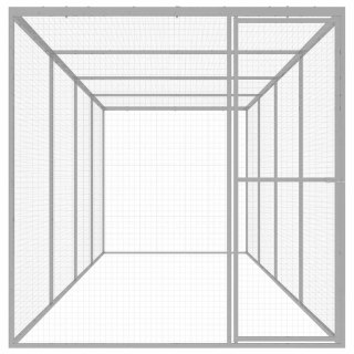 Klatka dla kota, 6 x 1,5 x 1,5 m, stal galwanizowana
