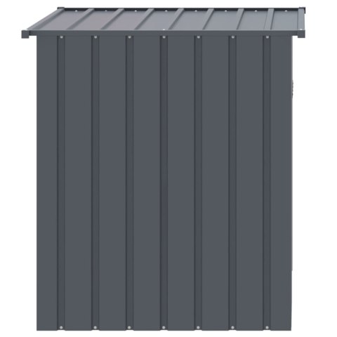 Buda dla psa, z dachem, antracytowa, 110x103x109 cm, stal Buda dla psa, z dachem, antracytowa, 110x103x109 cm, stal