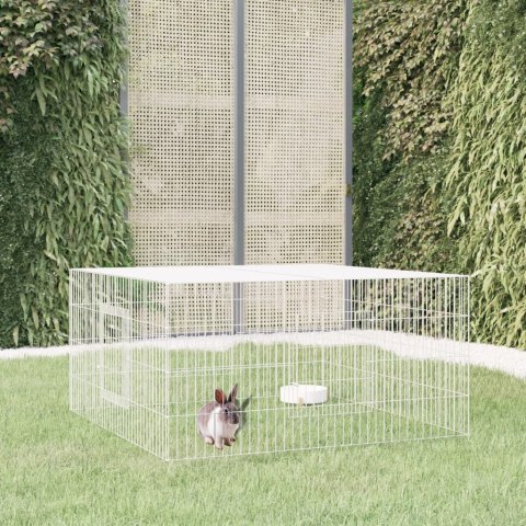 Klatka dla królika, 110x110x55 cm, galwanizowane żelazo Klatka dla królika, 110x110x55 cm, galwanizowane żelazo