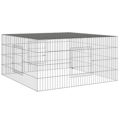 Klatka dla królika, 110x110x55 cm, galwanizowane żelazo Klatka dla królika, 110x110x55 cm, galwanizowane żelazo