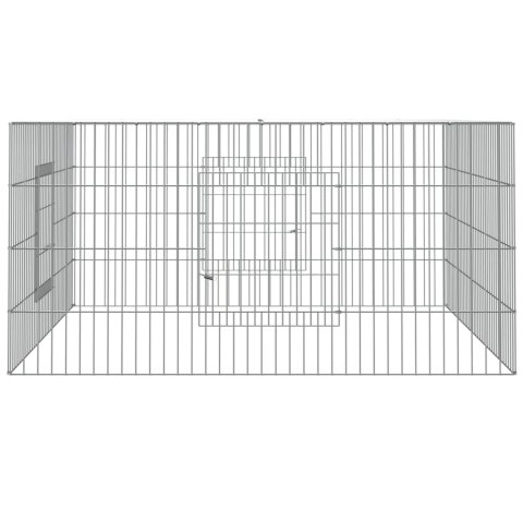 Klatka dla królika, 110x110x55 cm, galwanizowane żelazo Klatka dla królika, 110x110x55 cm, galwanizowane żelazo