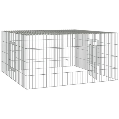 Klatka dla królika, 110x110x55 cm, galwanizowane żelazo Klatka dla królika, 110x110x55 cm, galwanizowane żelazo