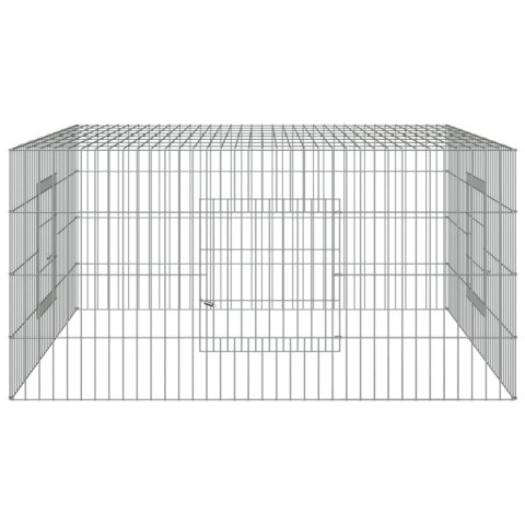 Klatka dla królika, 110x110x55 cm, galwanizowane żelazo Klatka dla królika, 110x110x55 cm, galwanizowane żelazo