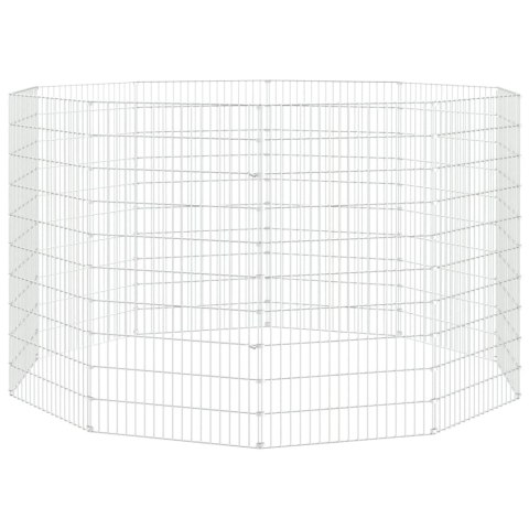 Kojec dla zwierząt, 10 paneli, 54x100 cm, galwanizowane żelazo Kojec dla zwierząt, 10 paneli, 54x100 cm, galwanizowane żelazo