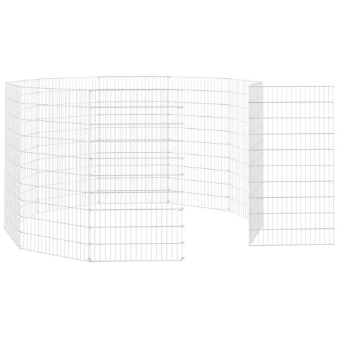 Kojec dla zwierząt, 10 paneli, 54x100 cm, galwanizowane żelazo Kojec dla zwierząt, 10 paneli, 54x100 cm, galwanizowane żelazo
