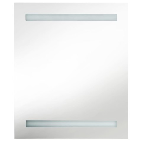 Szafka łazienkowa z lustrem i LED, antracytowa, 50x14x60 cm Szafka łazienkowa z lustrem i LED, antracytowa, 50x14x60 cm