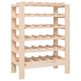  Stojak na wino, 61,5x30x82 cm, lite drewno sosnowe