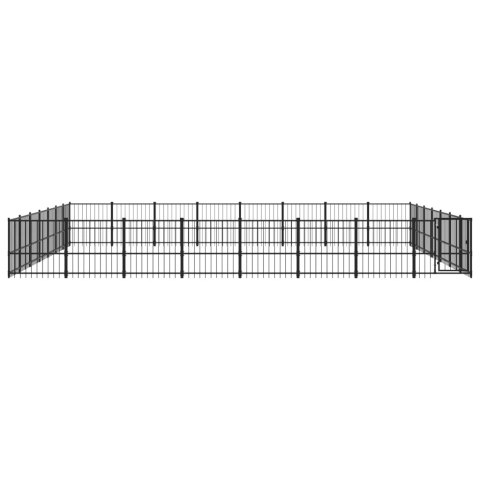 Kojec dla psa na zewnątrz, stalowy, 52,69 m² Kojec dla psa na zewnątrz, stalowy, 52,69 m²