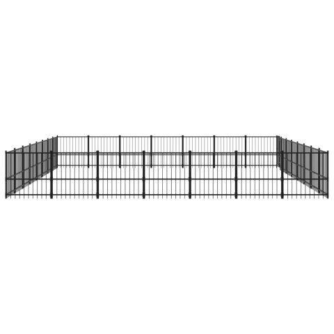 Kojec dla psa na zewnątrz, stalowy, 52,69 m² Kojec dla psa na zewnątrz, stalowy, 52,69 m²