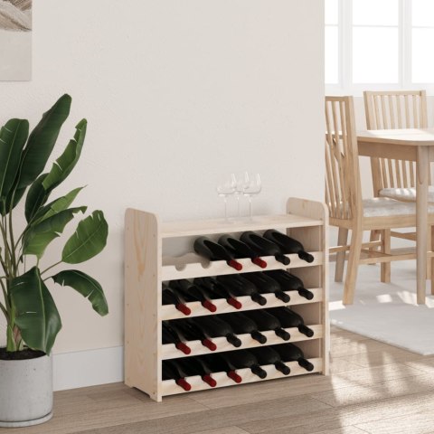  Stojak na wino z górną półką, 67,5x25x60 cm, drewno sosnowe
