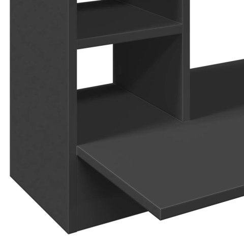Biurko wiszące, czarne, 105x48x75 cm, materiał drewnopochodny Biurko wiszące, czarne, 105x48x75 cm, materiał drewnopochodny
