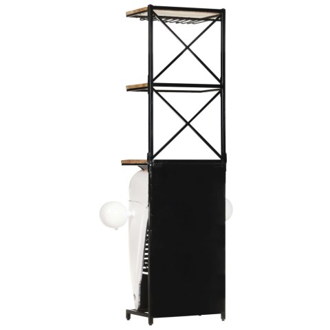 Szafka na wino - traktor, biała, 49x31x172 cm, drewno mango Szafka na wino - traktor, biała, 49x31x172 cm, drewno mango