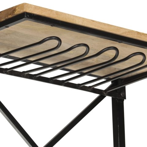 Szafka na wino - traktor, biała, 49x31x172 cm, drewno mango Szafka na wino - traktor, biała, 49x31x172 cm, drewno mango