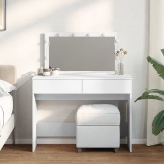VidaXL Toaletka z oświetleniem LED, biała, 100x40x120 cm