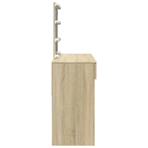 Toaletka z oświetleniem LED, dąb sonoma, 100x40x130 cm Toaletka z oświetleniem LED, dąb sonoma, 100x40x130 cm