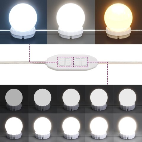 Toaletka z oświetleniem LED, dąb sonoma, 100x40x130 cm Toaletka z oświetleniem LED, dąb sonoma, 100x40x130 cm
