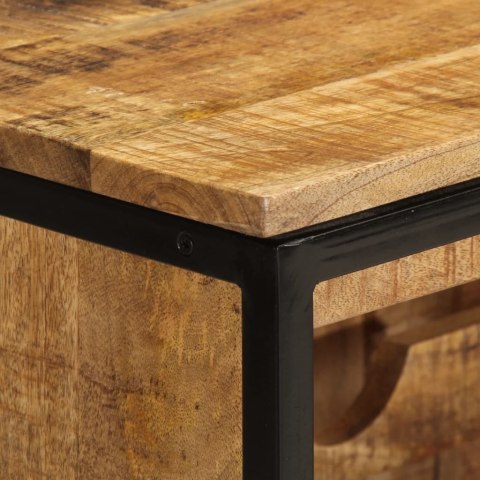Stojak na 9 butelek wina, 55x33x70 cm, lite drewno mango Stojak na 9 butelek wina, 55x33x70 cm, lite drewno mango