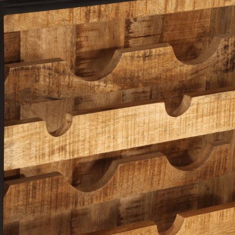 Stojak na 9 butelek wina, 55x33x70 cm, lite drewno mango Stojak na 9 butelek wina, 55x33x70 cm, lite drewno mango