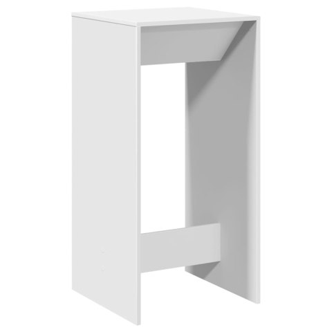 Stolik barowy, biały, 51x50x103,5 cm, materiał drewnopochodny Stolik barowy, biały, 51x50x103,5 cm, materiał drewnopochodny