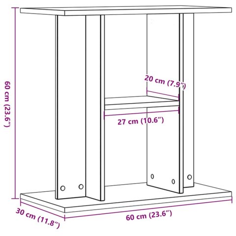  Szafka pod akwarium, stare drewno, 60x30x60 cm