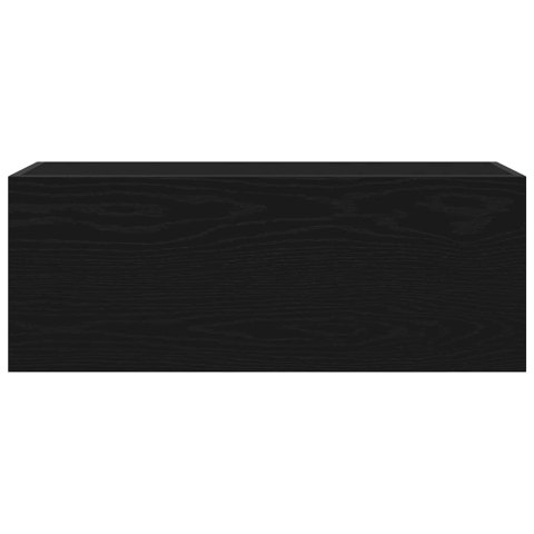 Wisząca szafka łazienkowa, czarna, 80x25x30 cm Wisząca szafka łazienkowa, czarna, 80x25x30 cm