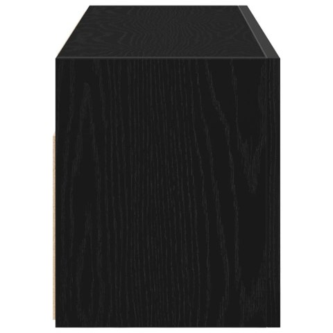 Wisząca szafka łazienkowa, czarna, 80x25x30 cm Wisząca szafka łazienkowa, czarna, 80x25x30 cm
