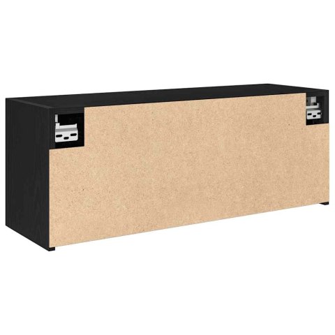 Wisząca szafka łazienkowa, czarna, 80x25x30 cm Wisząca szafka łazienkowa, czarna, 80x25x30 cm