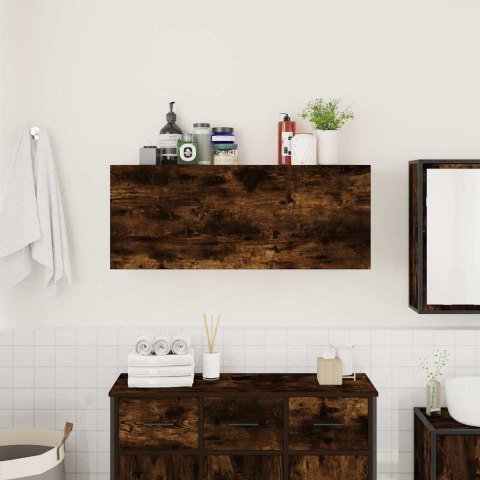 Wisząca szafka łazienkowa, przydymiony dąb, 100x25x40 cm Wisząca szafka łazienkowa, przydymiony dąb, 100x25x40 cm